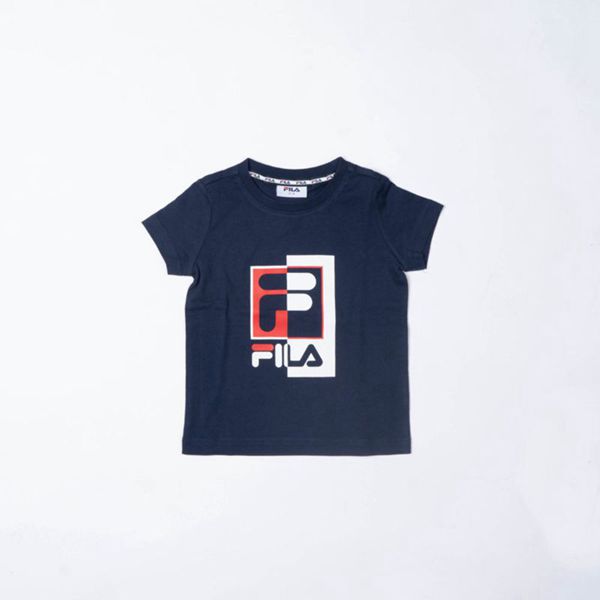 Camisetas Fila Rapaz Azul Marinho - Fila Archie Portugal Lojas,FEBH-37901